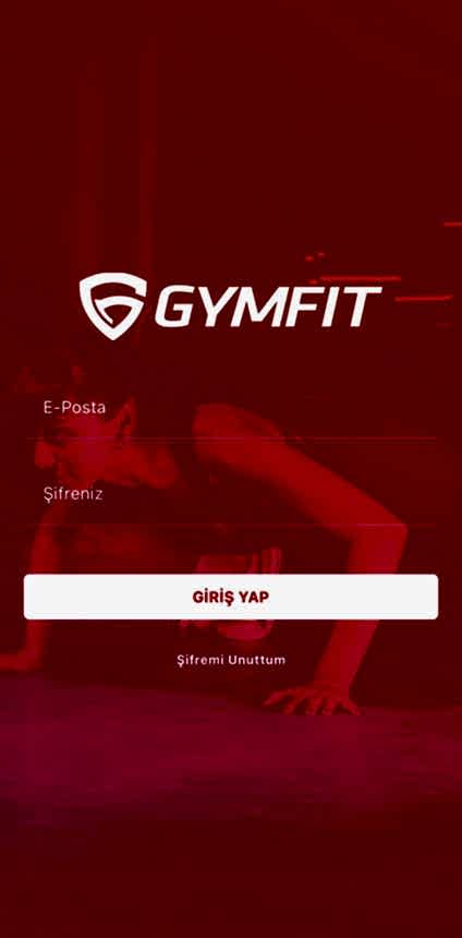 GymFit uygulama ekranı